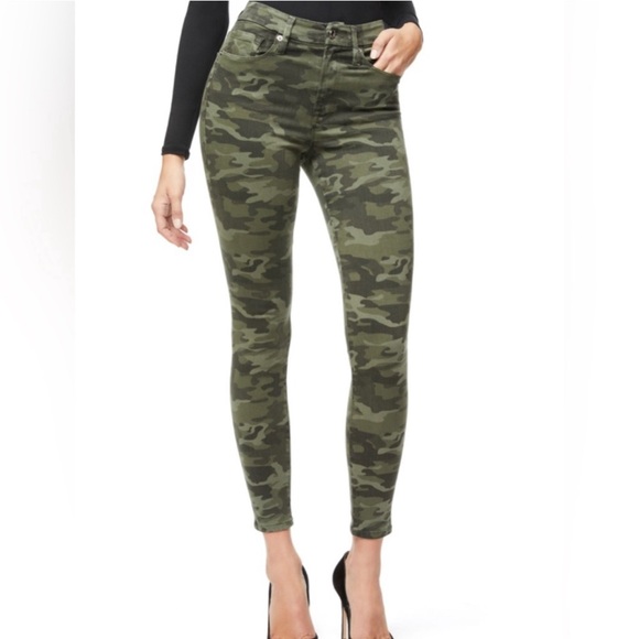 Good American Good Waist Camo Jeans, Size 8/29 - Picture 1 of 3